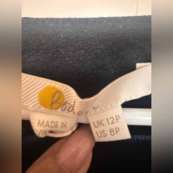 Boden Velvet Navy Blue Dress Size 8P - Picture 11 of 16